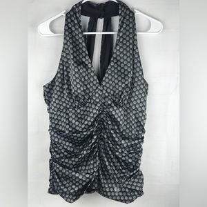 NWT: Express- Womens Halter Blouse- Grey-sz 12